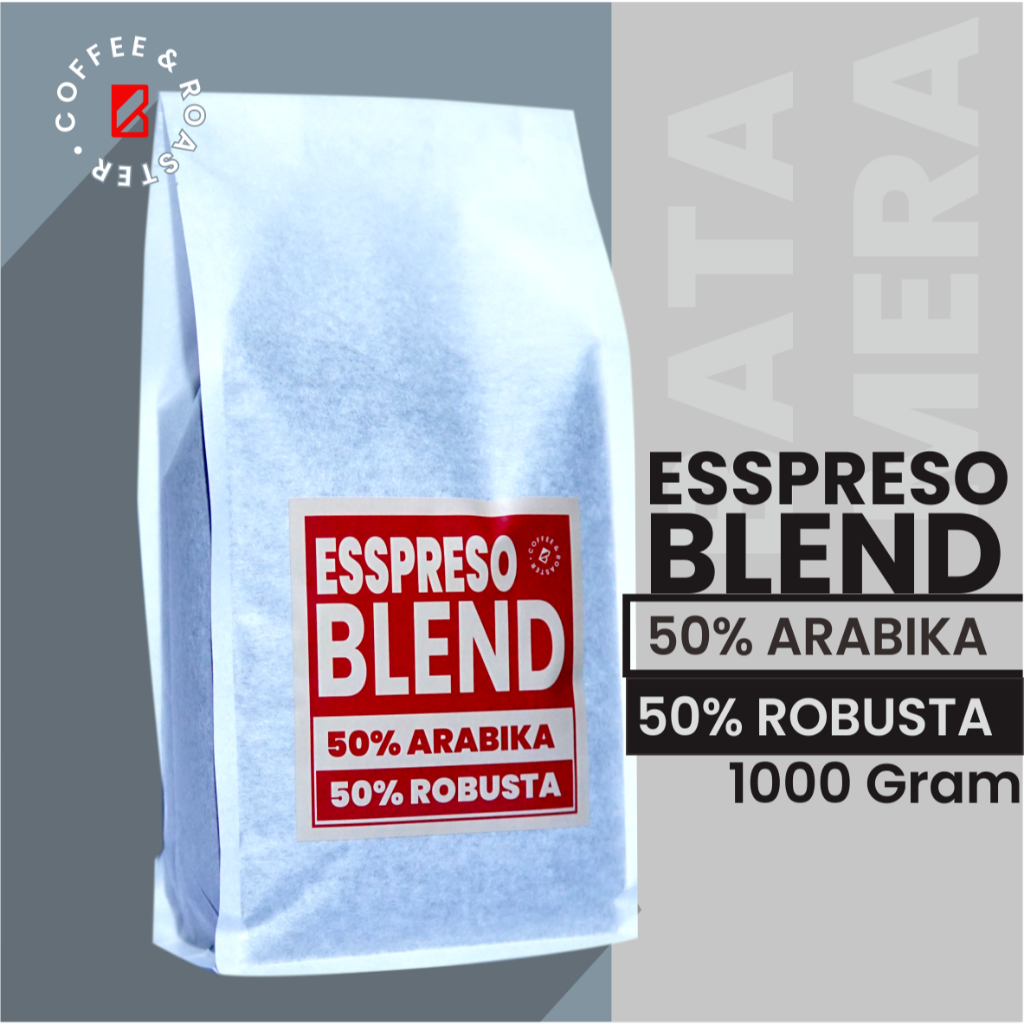 

House Blend | Espresso Blend | 50% Robusta Temanggung 50% Arabika 1.000gr, 1kg, Biji Kopi, Kopi Bubuk