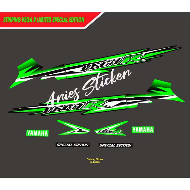 Striping Sticker Motor Yamaha Vega R Lama Custom Model Fiz r Limited Spesial Edition Custom Malaysia