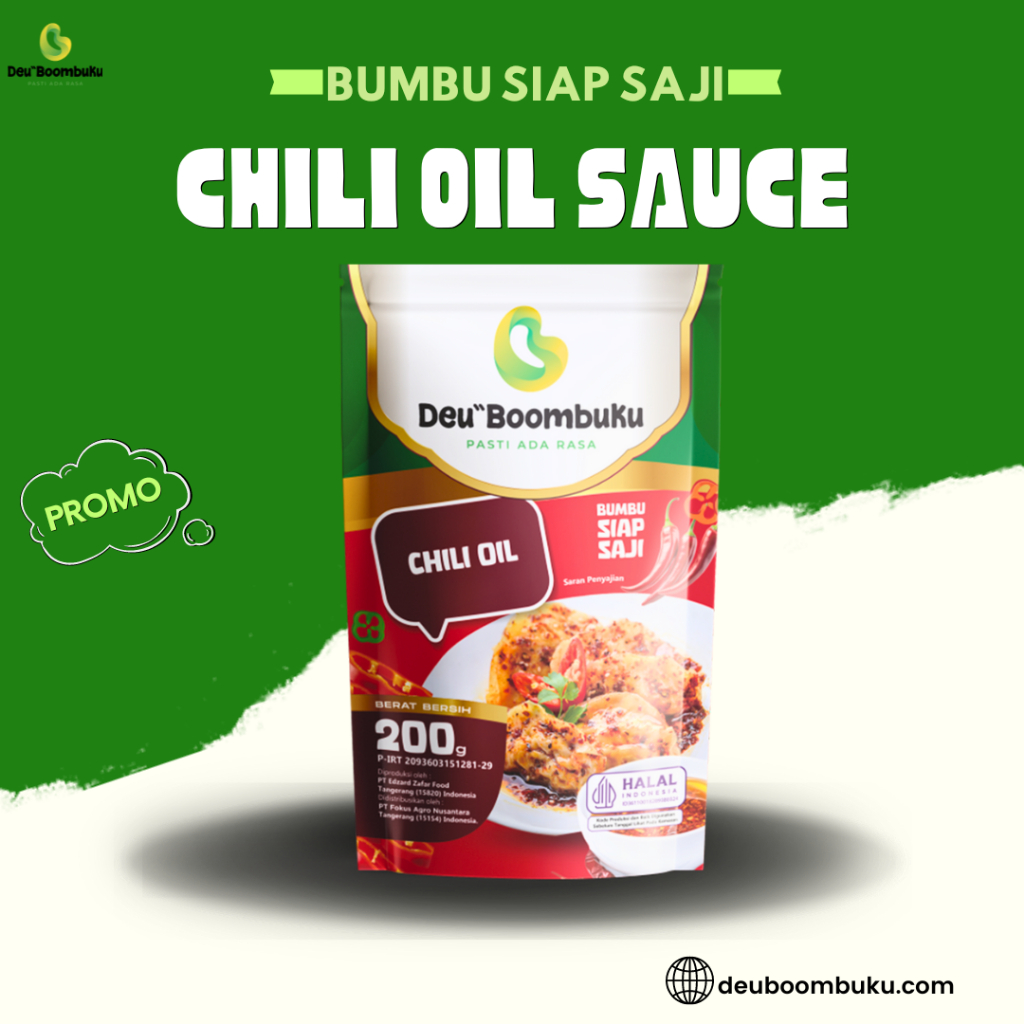 

Chili Oil Sauce DeuBoombuKu - Bumbu Chili Oil - Saus Minyak Cabai - Saus Chili Oil Pedas Bumbu Masak
