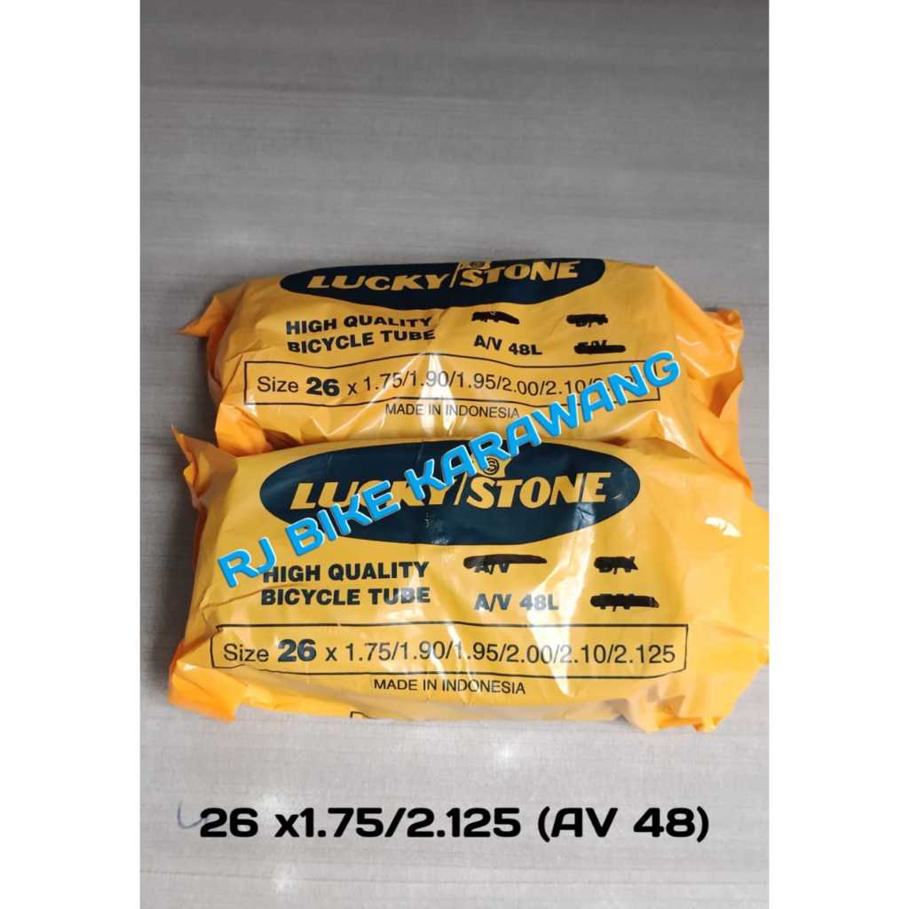 BAN DALAM SEPEDA LUCKY STONE 26 X 1.75/2.125 AV48 PENTIL MOTOR