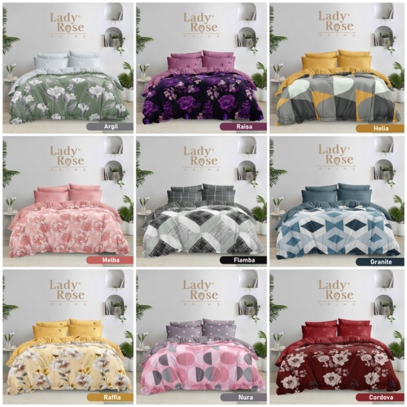 Sprei Lady rose Uk 180x200 Tinggi kasur 30 Cm / Sprei Lady Rose Uk No.1 180x200