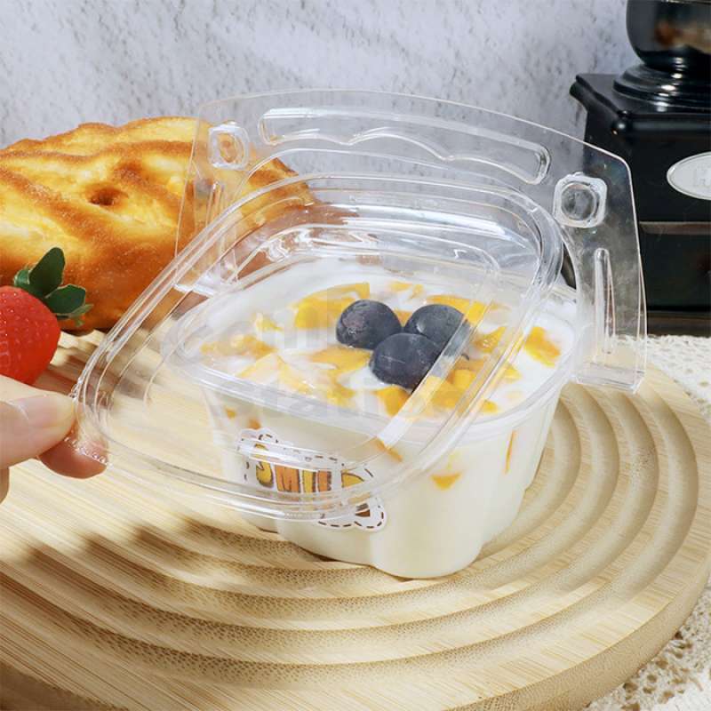mika keranjang / mika tenteng 500ml + tutup / mika tray nasi / tray mika serbaguna / tray mika nasi 
