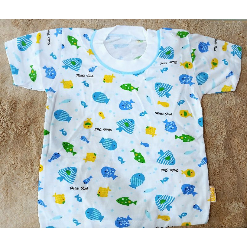 BAJU OBLONG BAYI USAGI 3-12 BULAN LENGAN PENDEK 6PCS