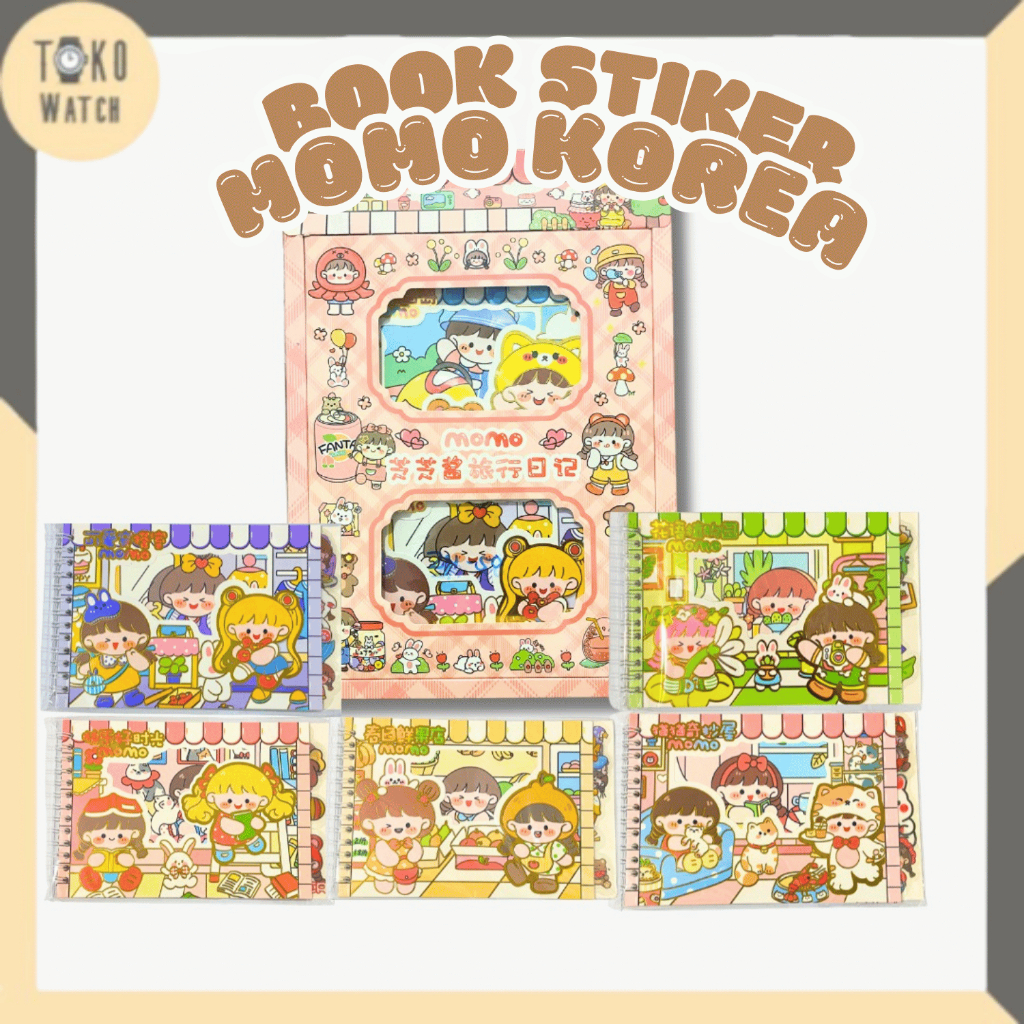

TWS Stiker Karakter Momo Korea Besar Scrapbook Motif Lucu Stiker Anak-Anak