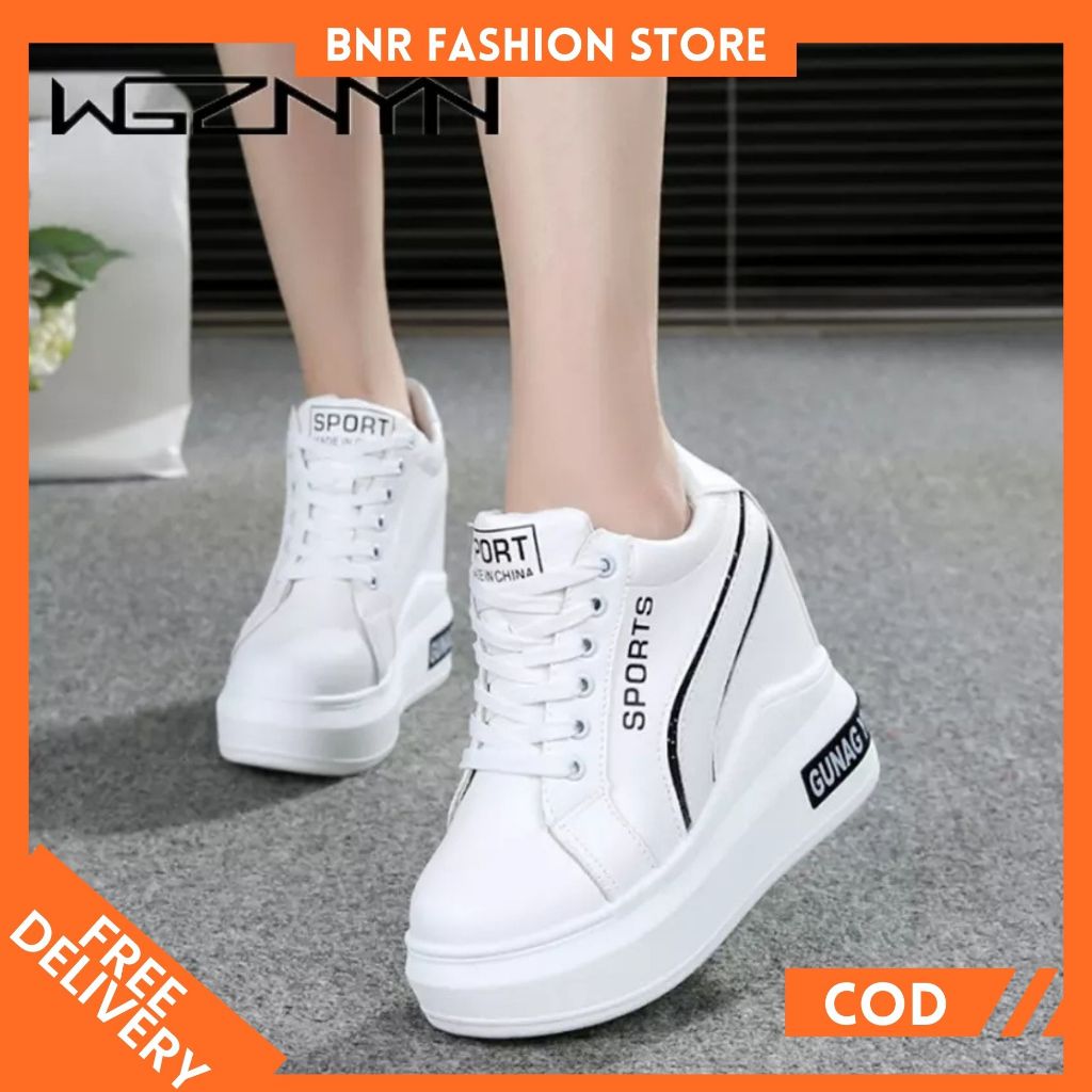 Sepatu Boots Wanita Fashion Hak Dalam Bahan Sintetis Temali HT 48