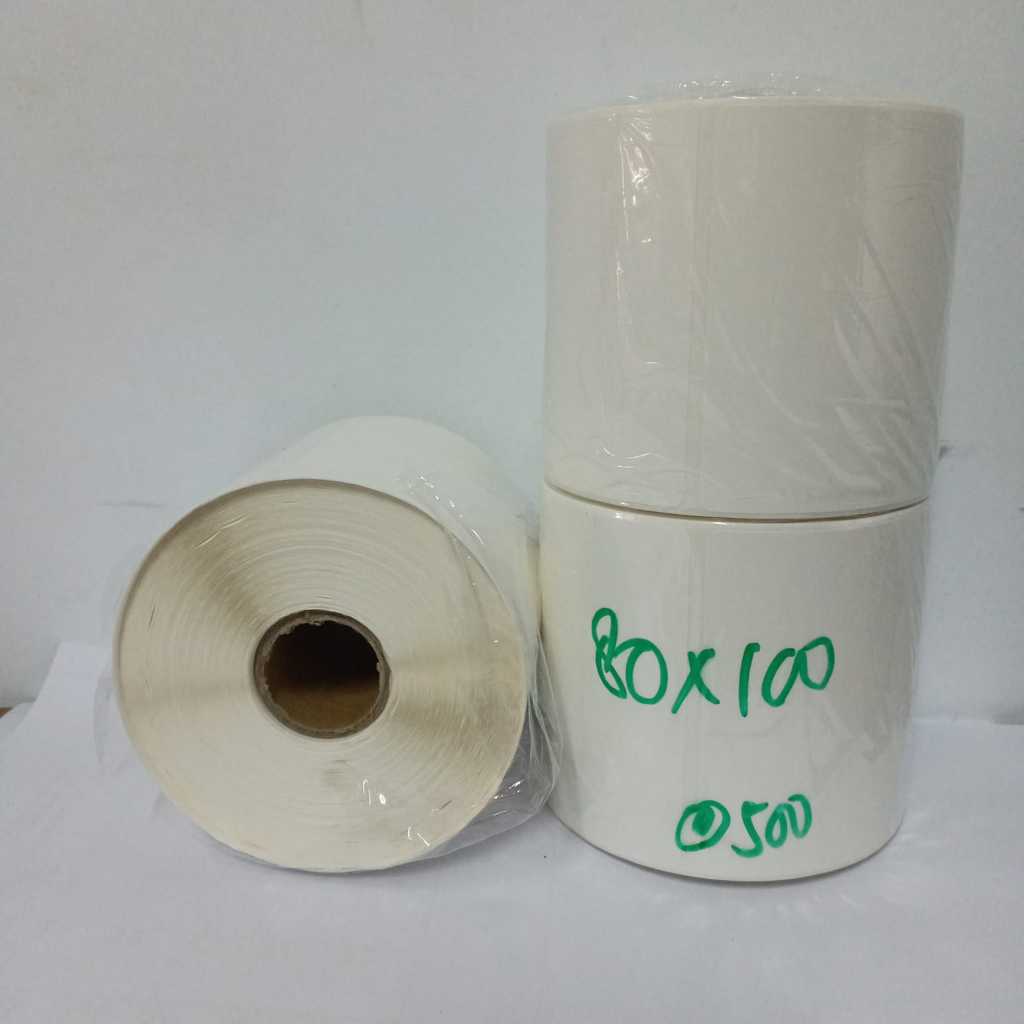 

Thermal label Stiker 80mm x 100mm 1roll isi 500pcs core 1