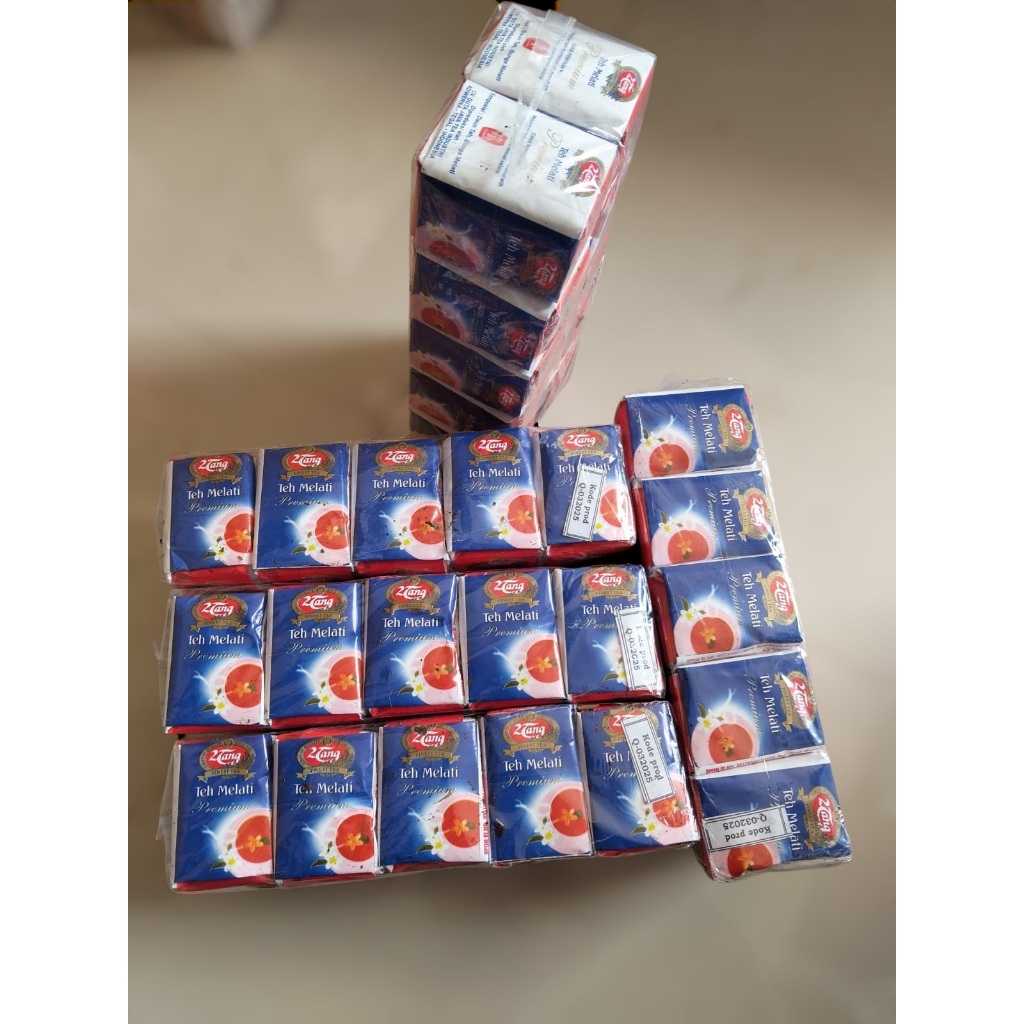 

TEH 2 TANG 40gram BIRU PREMIUM MELATI 1SLOP (10 PCS X 40GR) TEH TUBRUK 2TANG PREMIUM