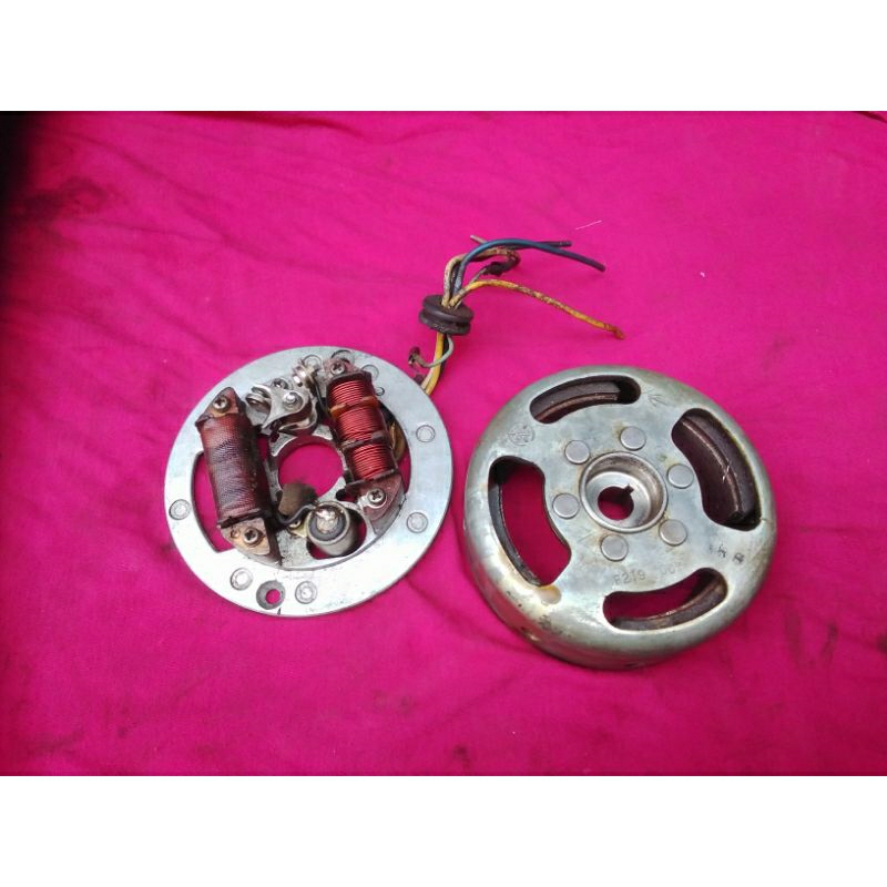 Yamaha V 80 Pengapian SET Spul Magnet Platina Yamaha V80 Original Copotan
