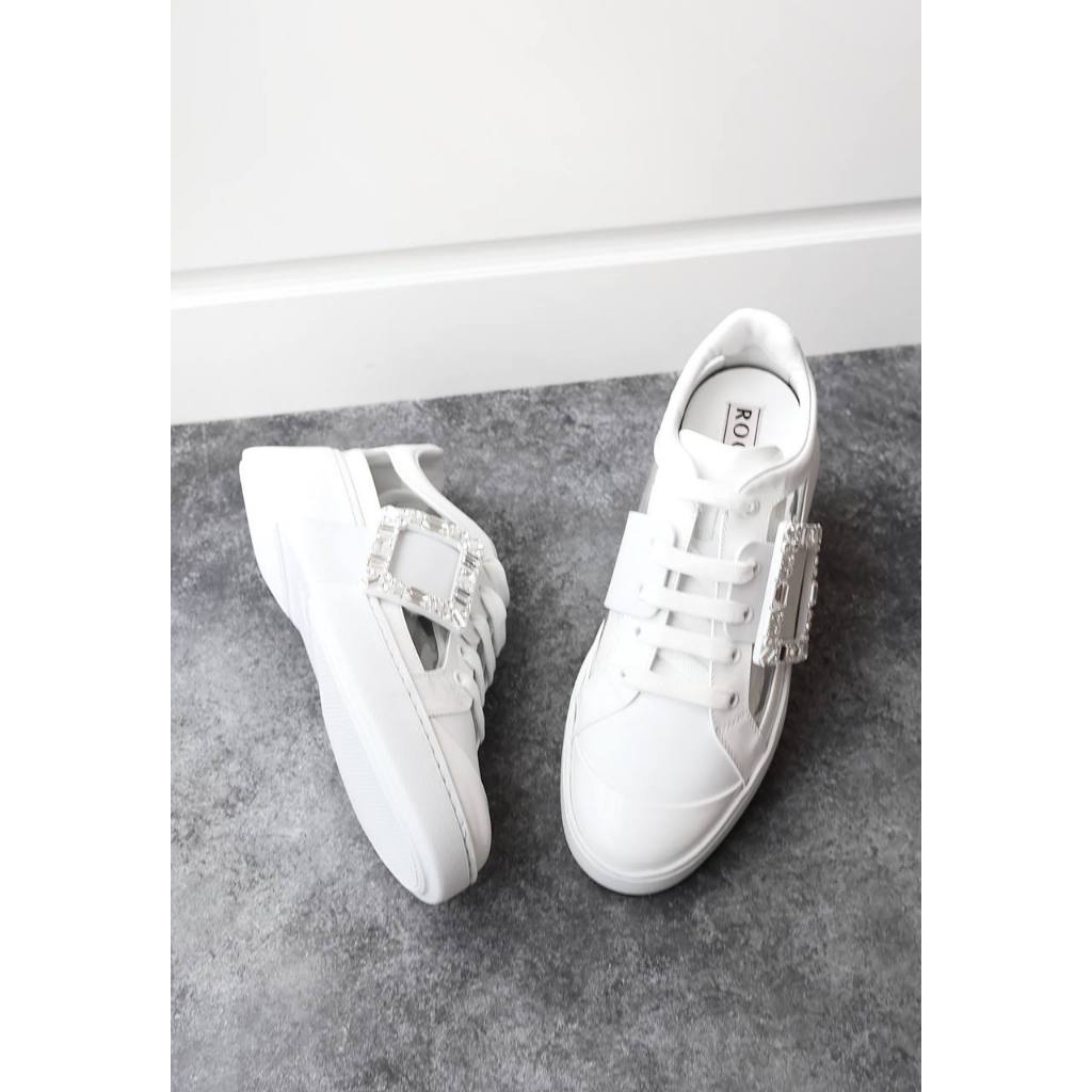 Roger Vivier Viv skate pvc sneakers in white