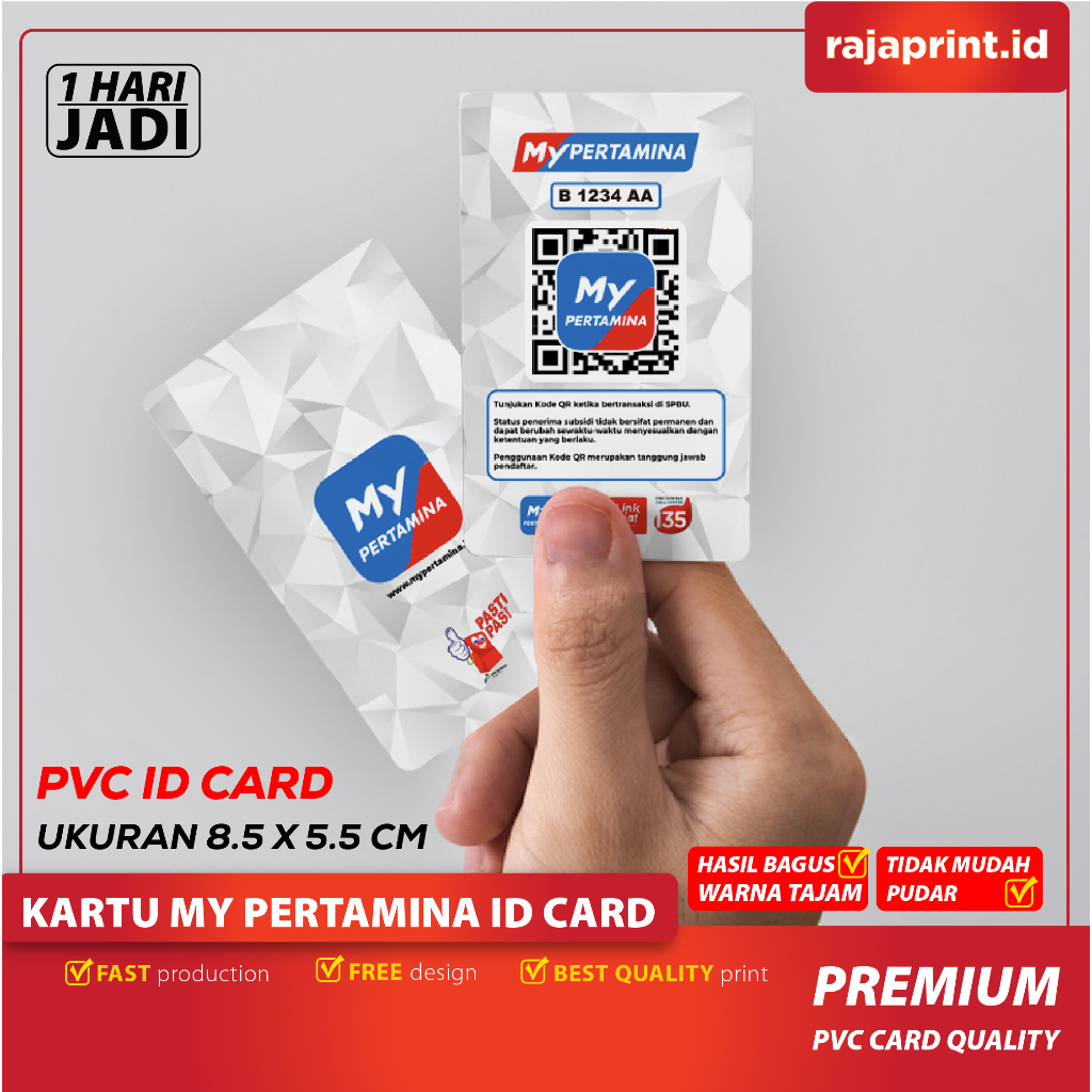 

KARTU ID CARD BBM SUBSIDI MY PERTAMINA CETAK KARTU MY PERTAMINA PRINT ID CARD MY PERTAMINA