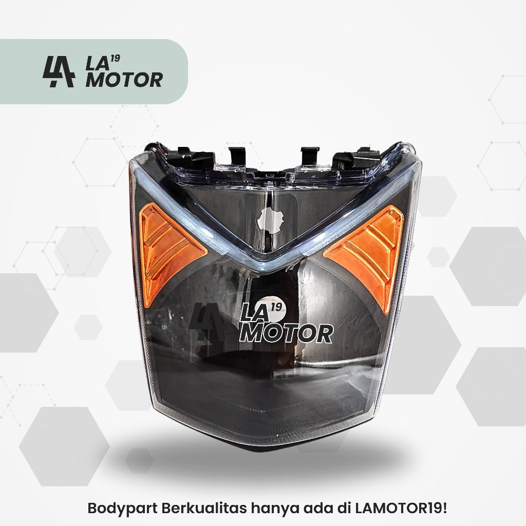 CUSTOM Reflektor Lampu Depan Beat Fi 2013 - 2015