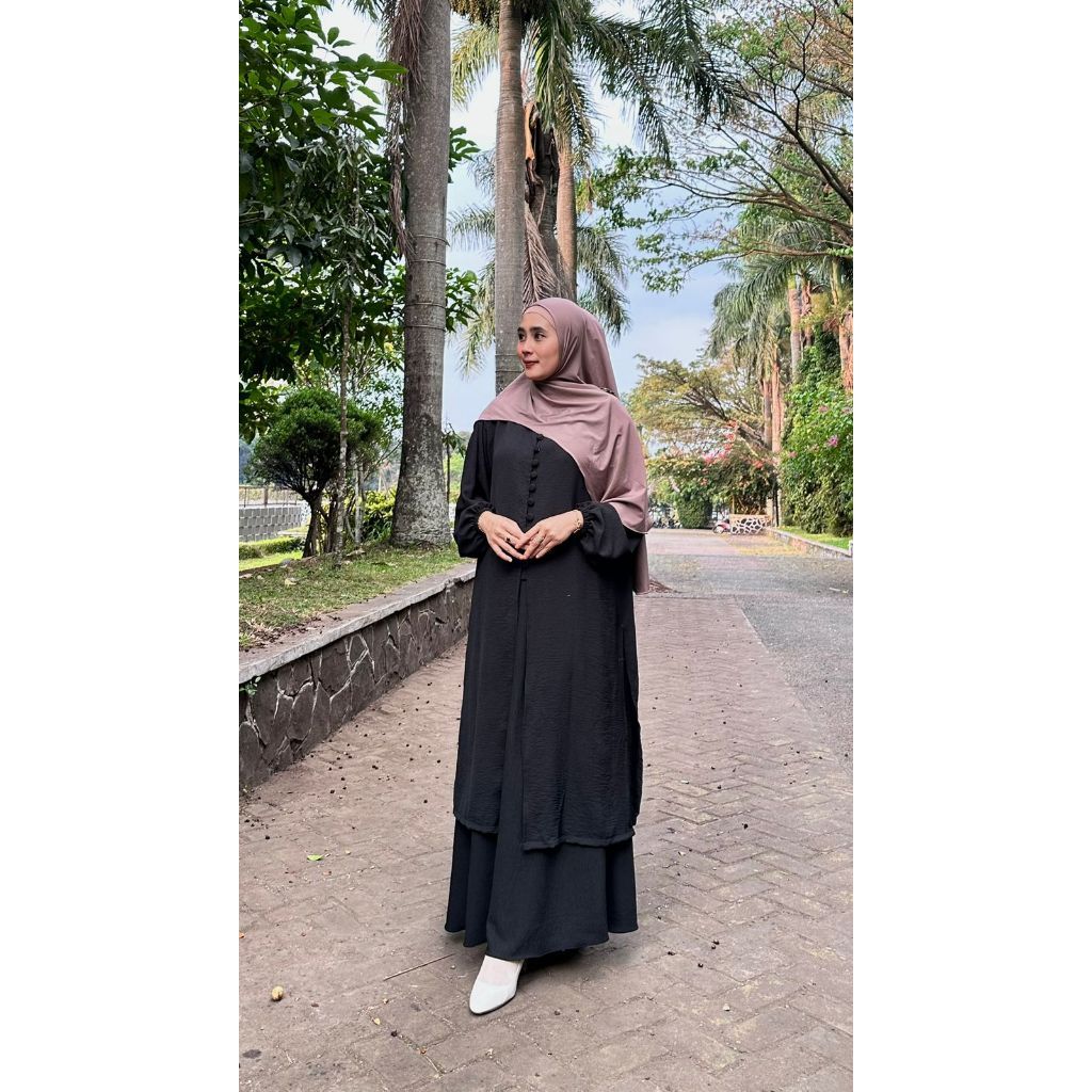 Chaira stelan rok melayu // one set rok bahan cerinkel // syari malaysia // Dewasa // Remaja // Sete