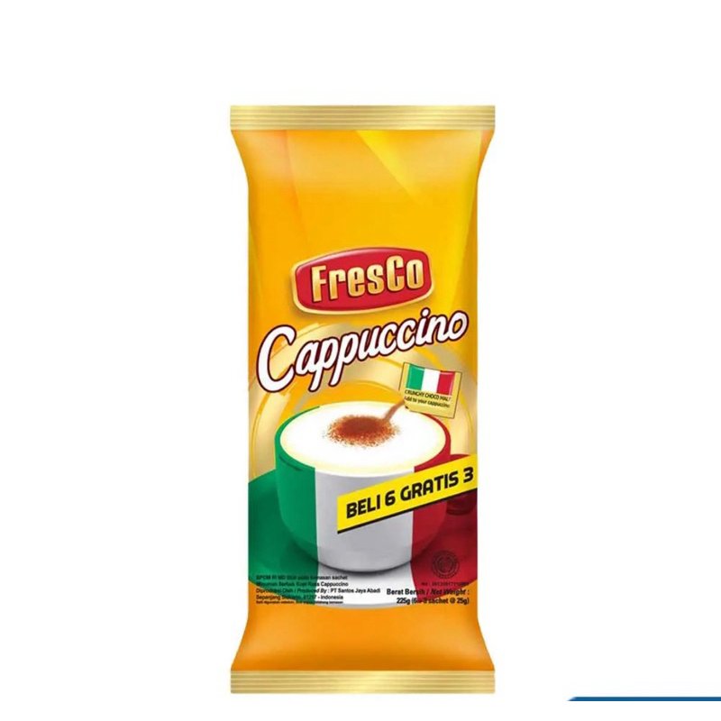 

Fresco Cappucino Kopi 9x25gr