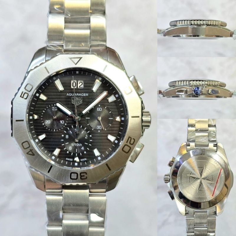 JST 2093 JAM TANGAN TAG HEUER AQUARACER CHRONOGRAPH STAINLESS SUPER PREMIUM