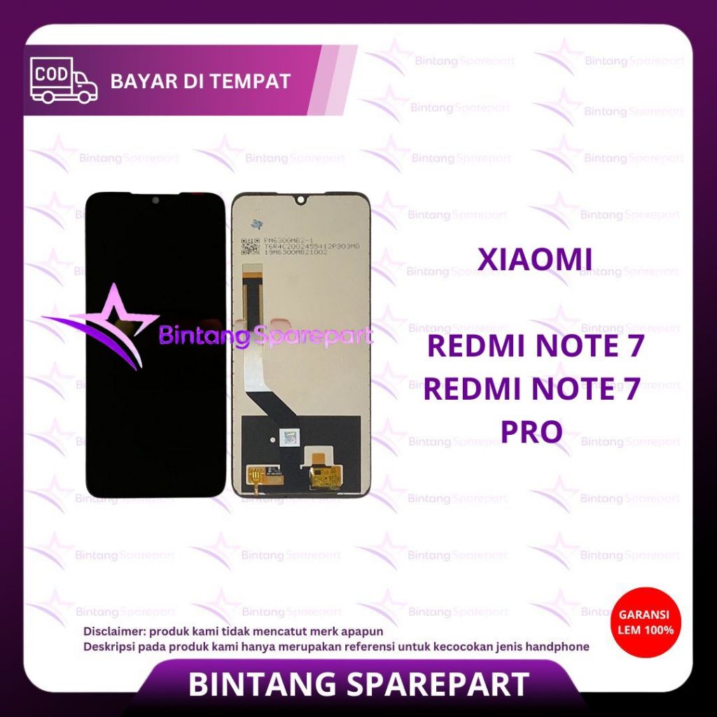 LCD TOUCHSCREEN XIAOMI REDMI NOTE 7 / REDMI NOTE 7 PRO