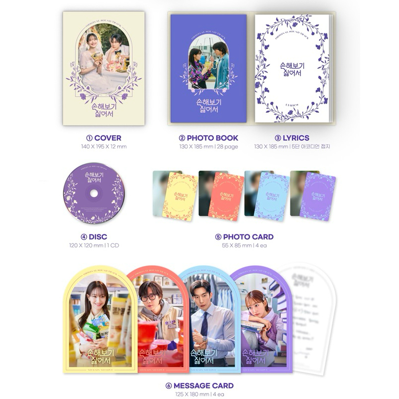 [DP] No Gain No Love OST Album (Shin MinAh, Kim Youngdae, Lee SangYi, Han Jihyun)