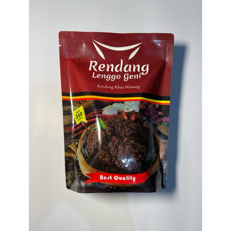 

Rendang Lenggo Geni daging sapi 350 gram