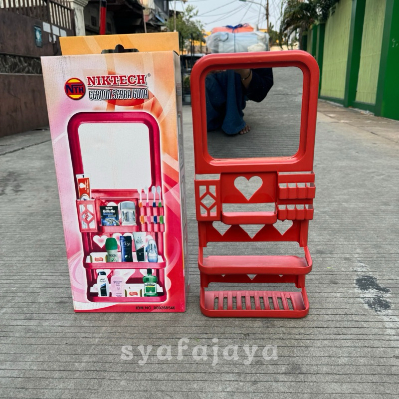 Tempat sabun plastik  cermin /rak cermin kamar mandi
