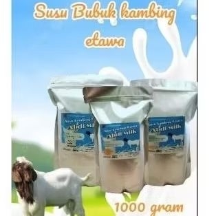 

SUSU KAMBING BUBUK ETAWA grade 1 & grade 2, KAMASAN STANDING POUCH 1 KG