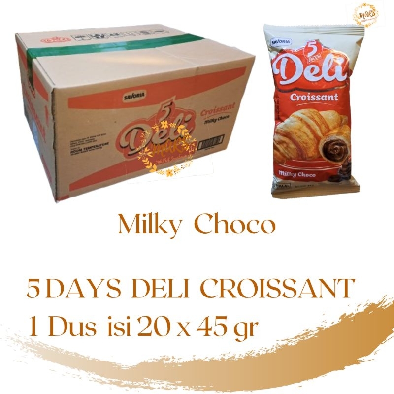 

5 Days Deli Croissant 1 dus isi 20 x 45 gr