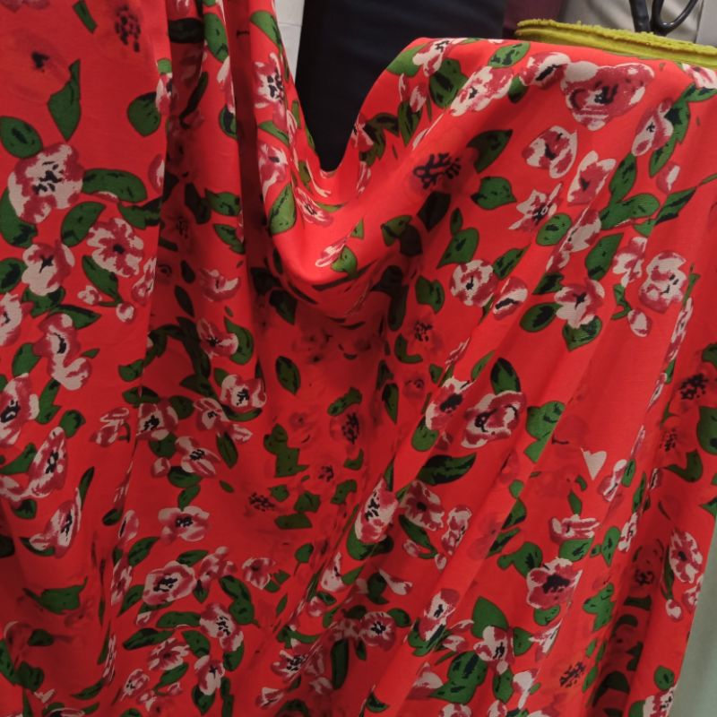 Kain silk sutra - kain Zara sutra - kain gamis - gamis syar'i - dres - harga per setengah meter