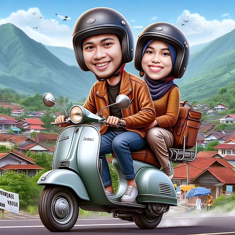 EDIT FOTO KARIKATUR 3D FOTO PREWEEDING FOTO KELUARGA FOTO COUPLE TERMURAH