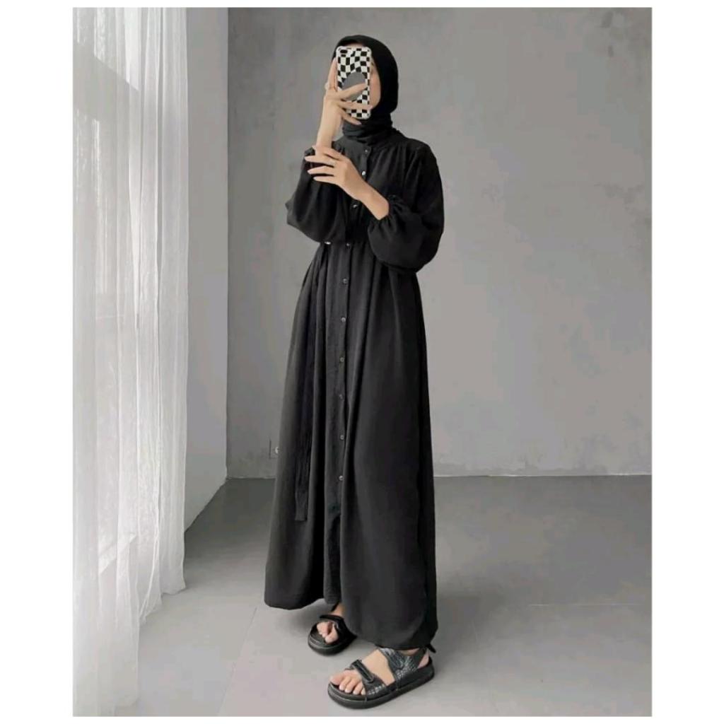 Syfa Dress - Baju Gamis Putih Wanita Kekinian - Baju Gamis Wanita Terbaru - Dress - Dress Gamis - Ga