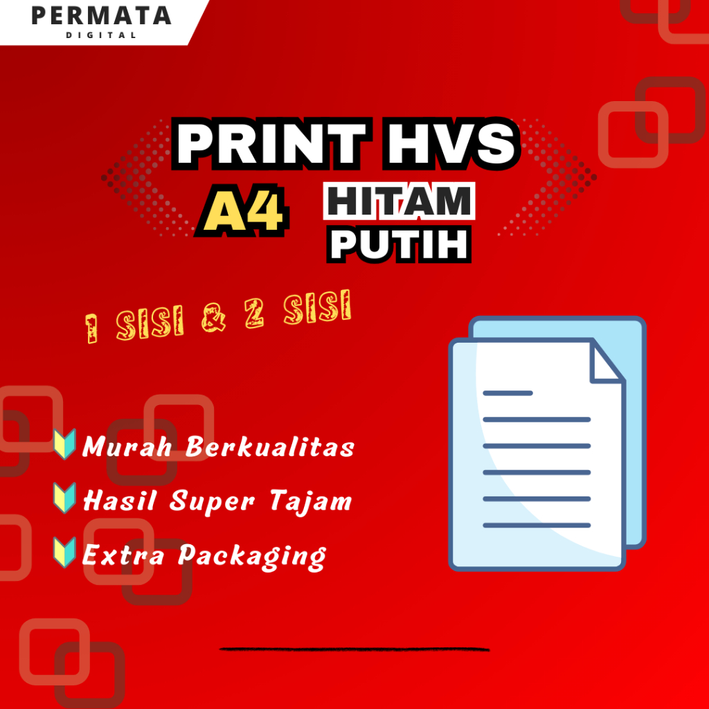 

JASA PRINT CETAK HITAM PUTIH HVS A4 75 gsm | dokumen modul