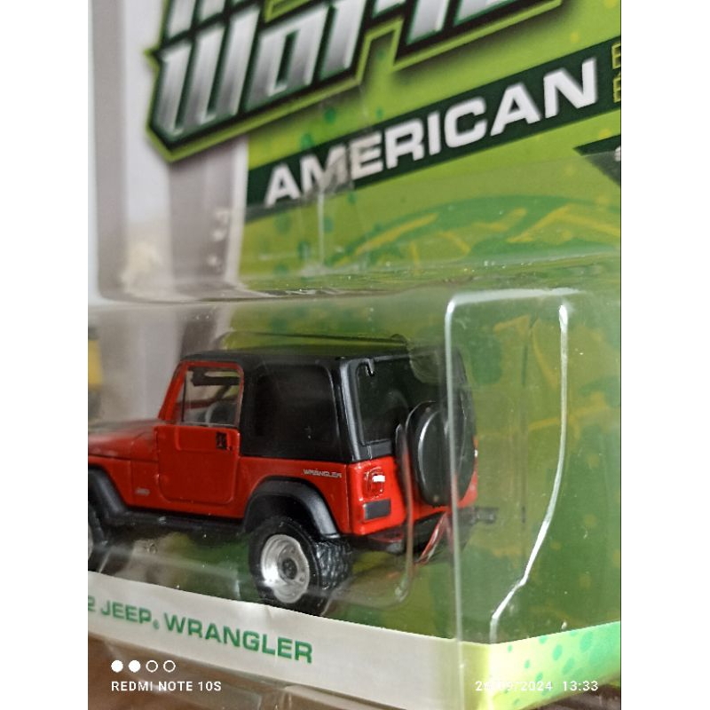 Jeep Wrangler 1992 Diecast 1:64