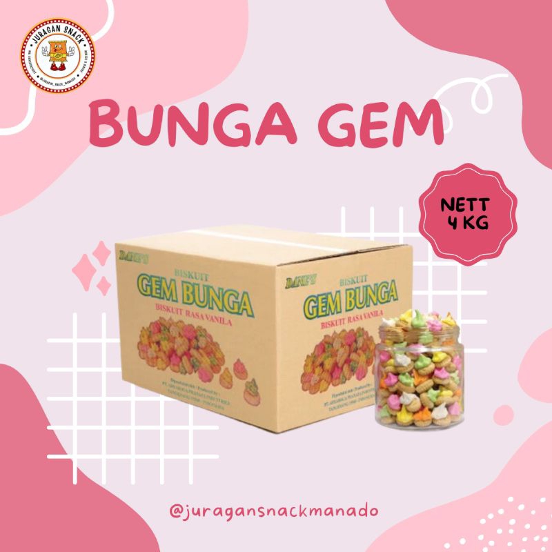 

SNACK BUNGA GEM KEMASAN 500GR