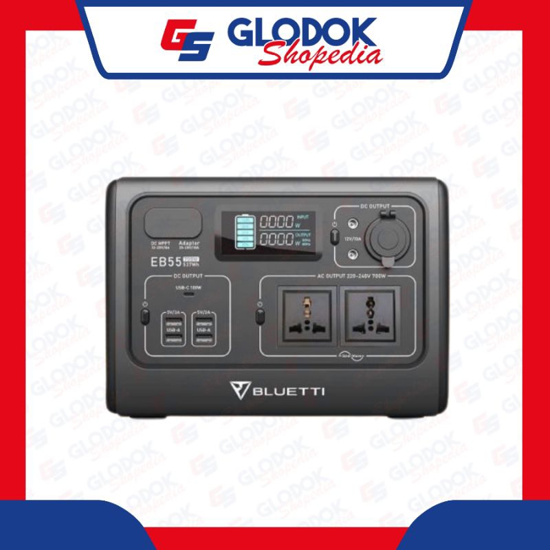 BLUETTI EB55 Portable Power Station | 700W 537Wh