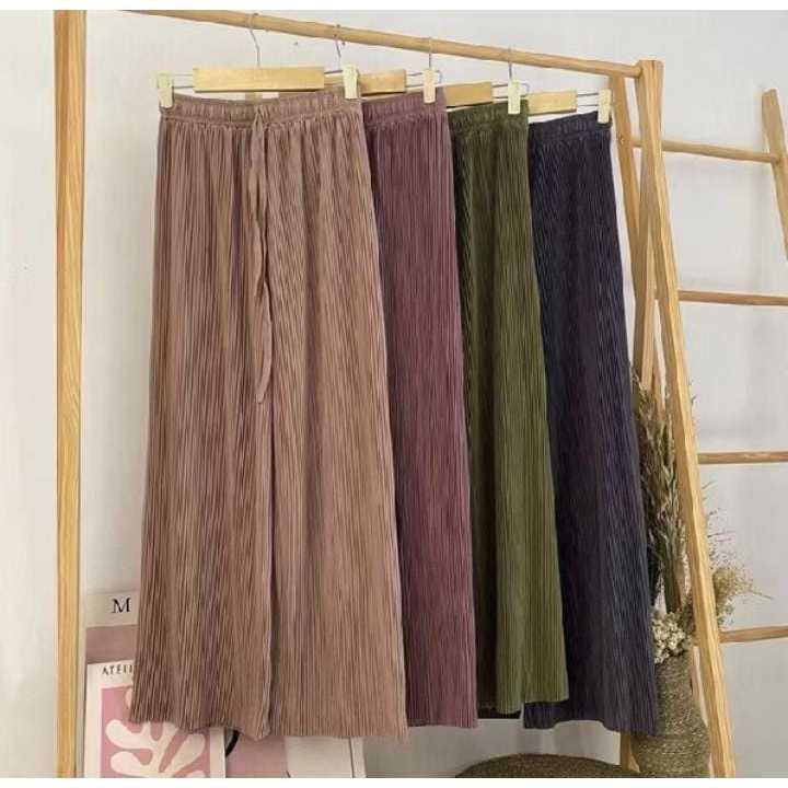 Raja plisket Kulot Plisket Lidi Tali Terbaru New Model / Celana Plisket Lidi Kecil Terbaik / Kulot P