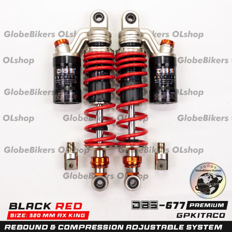 SHOCK DBS PREMIUM-677 GP KITACO REBOUND BEBEK RX KING - SUPRA - KARISMA - REVO -  VERZA - W175 - JUP