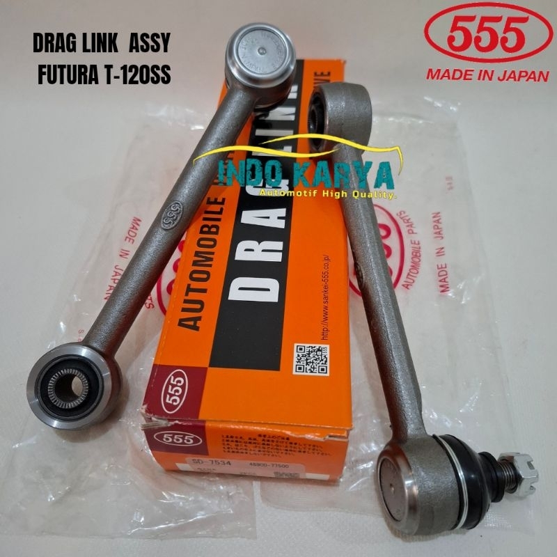 DRAG LINK SUZUKI FUTURA T120SS TIE ROD PANJANG LONG MEREK 555 JAPAN ORIGINAL