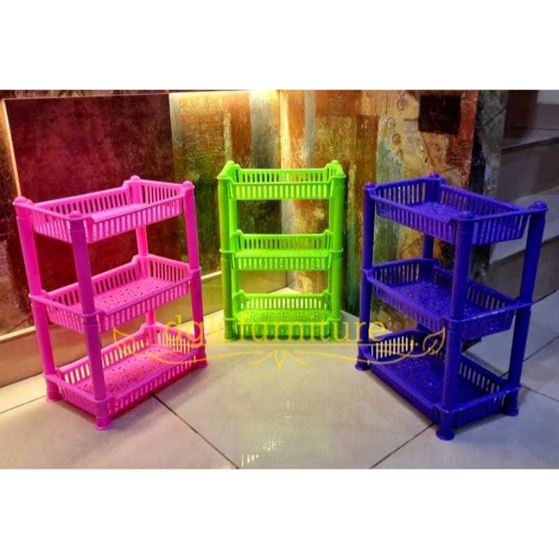 Rak Bumbu 3 Susun Segi Minion / Rak Dapur Segitiga / Sudut 3ss