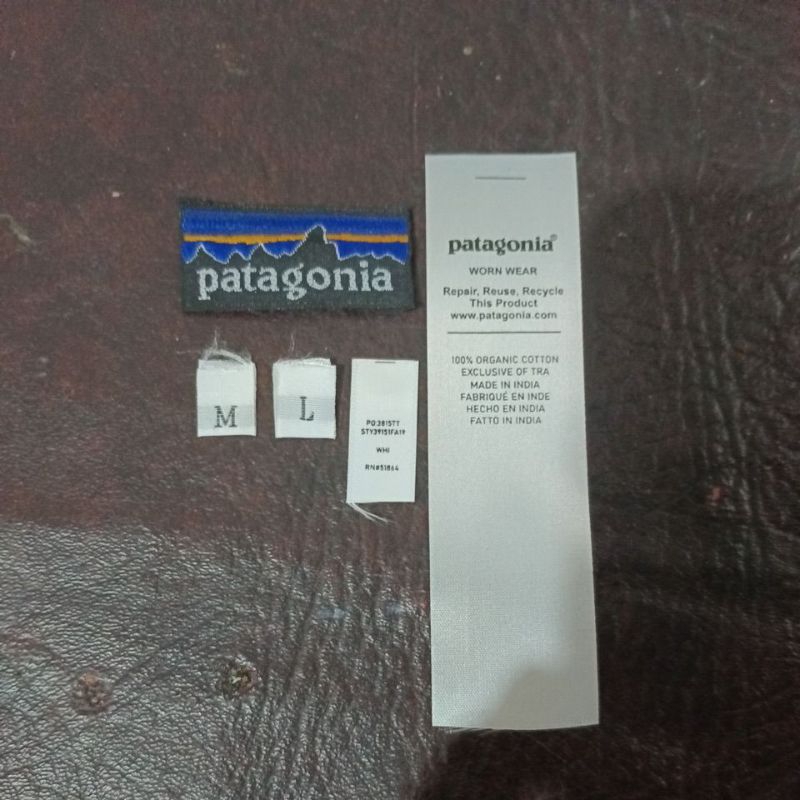 Set Tag Label Woven Tag Wash Patagonia High Quality