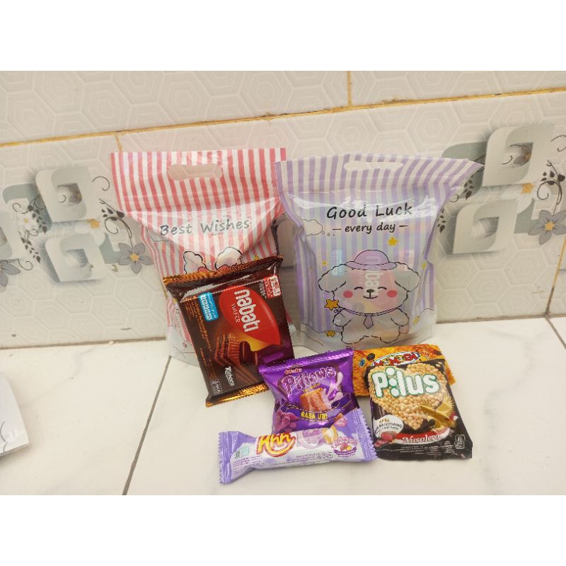 

bingkisan Snack Ulang Tahun Anak ziplock/Hampers Snack ultah