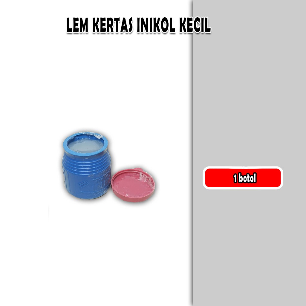 

lem kertas inikol kecil / 1 botol / 1 pcs