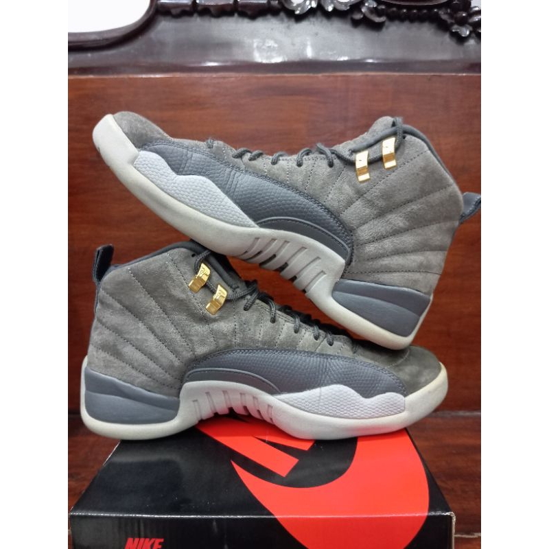 Nike air jordan retro 12 dark wolf grey original