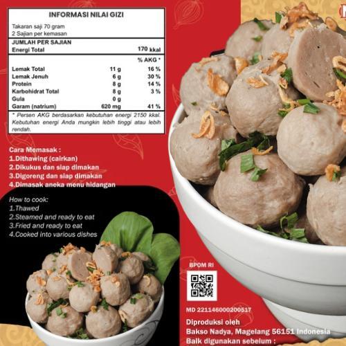 

Bakso Daging Sapi Super Varian Halus BPOM HALAL