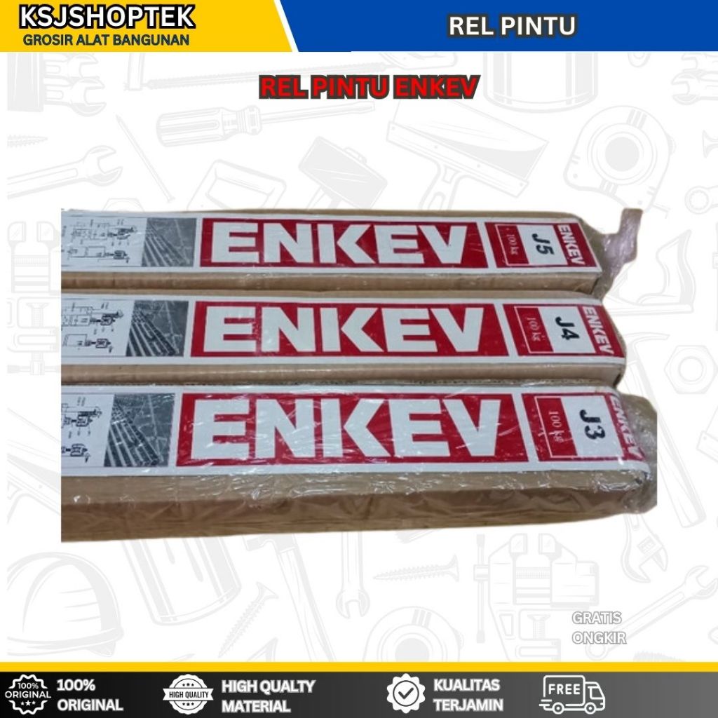 REL PINTU SLIDING / REL GANTUNG / REL PINTU GESER GANTUNG J3 J4  ENKEV