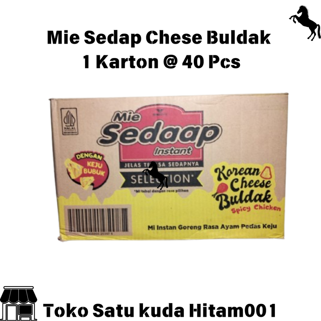 

Mie Sedap Chese Buldak [ 86 Gram/ 40 Pcs/ Dus ]