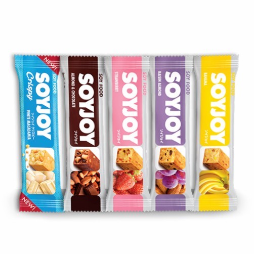 

Camilan / Makanan Ringan Fruit Soy Bar Soy Joy 30 Gr Raisin Almond, Strawberry, Almond Choco