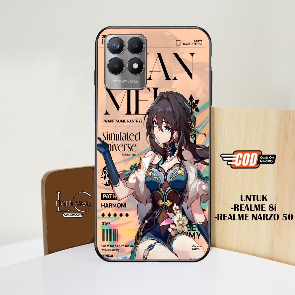 CASE GLOSSY REALME 8i || REALME NARZO 50  dan ALL TYPE SMARTPHONE & ANDROID Bisa request tipe Cassin