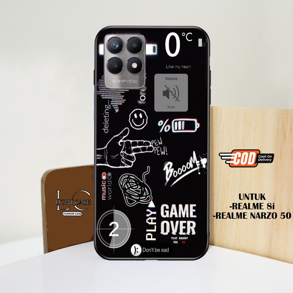 CASE GLOSSY REALME 8i || REALME NARZO 50  dan ALL TYPE SMARTPHONE & ANDROID Bisa request tipe Cassin