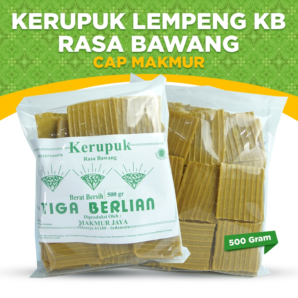 

KERUPUK MENTAH CAP MAKMUR, KERUPUK LEMPENG KB RASA BAWANG RENYAH GURIH TANPA DIJEMUR