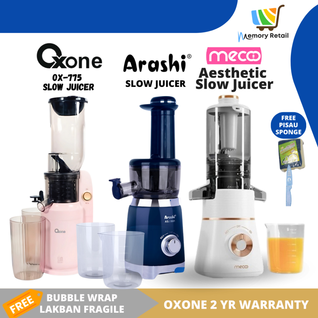 OXONE SLOW JUICER OX777 COLD PRESS OXONE AMPAS KERING GARANSI 2 TAHUN ECOHOME