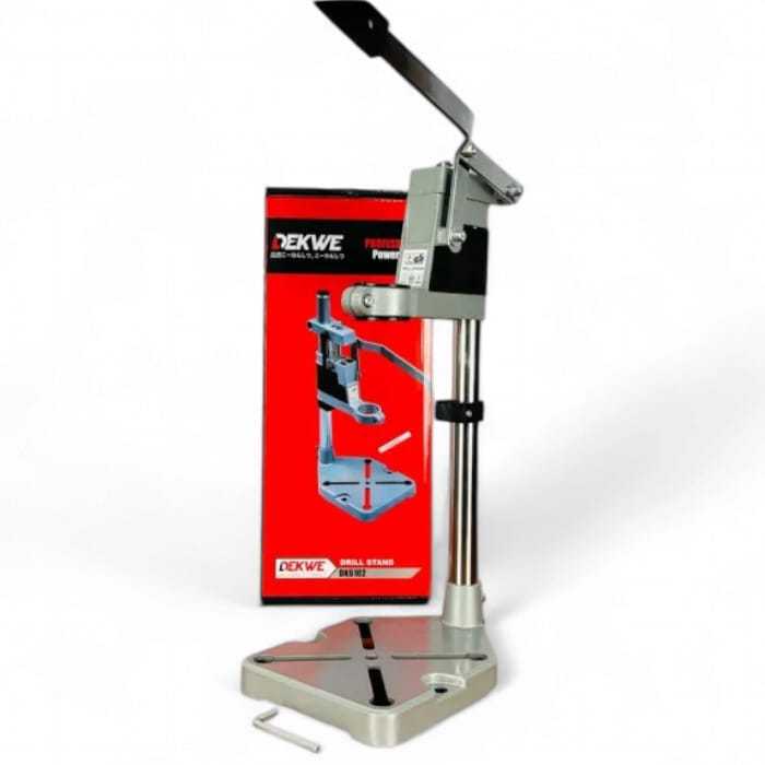 DEKWE DRILL STAND BOR DUDUK TYPE DK6102 10MM 13MM LISTRIK DUDUKAN MESIN BOR PENGUBAH BOR TANGAN JADI