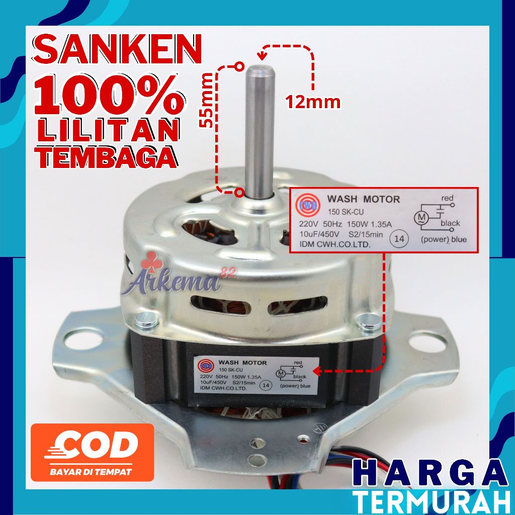 DINAMO WASH SANKEN | DINAMO PENCUCI SANKEN | DINAMO MESIN CUCI 2 TABUNG | DINAMO PEMBILAS SANKEN / M