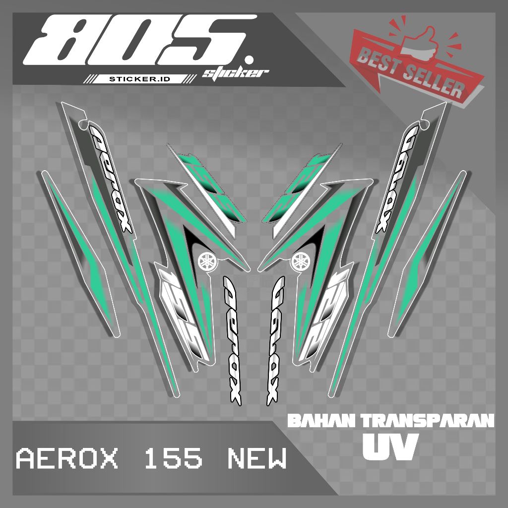 STRIPING TRANSPARAN AEROX 155 NEW/STIKER TRANSPARAN AEROX CONECTED/AEROX NEW155